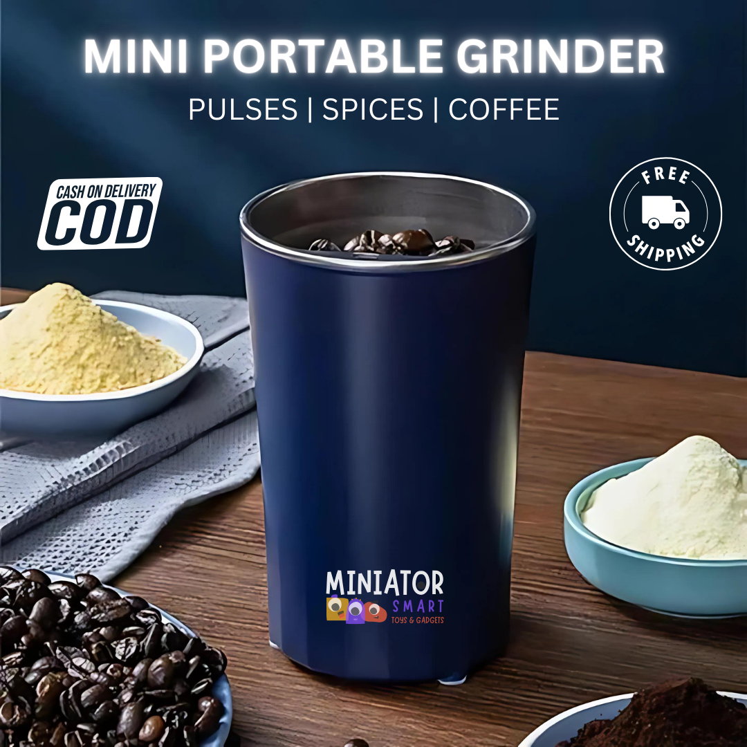 Mini Portable Grinder for Spices, Coffee & Pulses