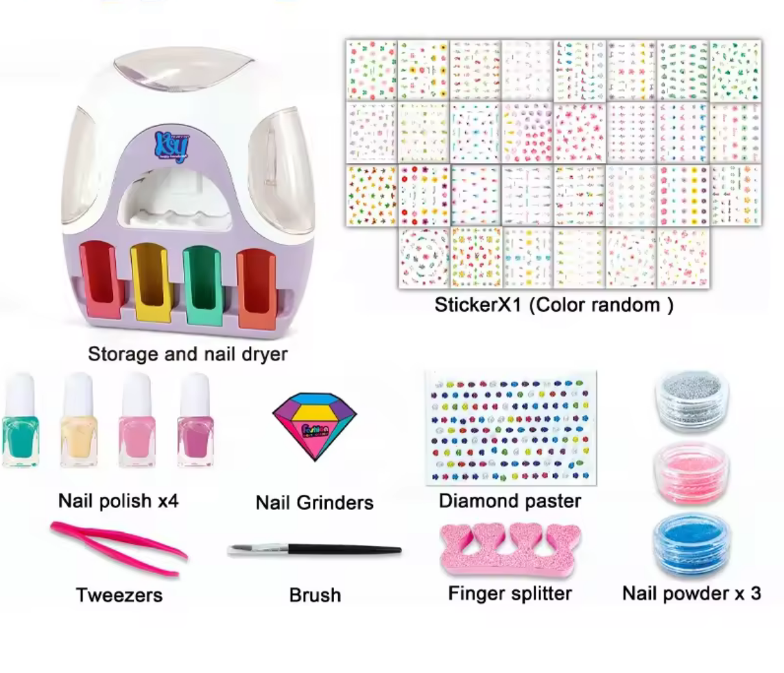 DIY Beauty Set Toy Nail Design Set Nail Art Salon