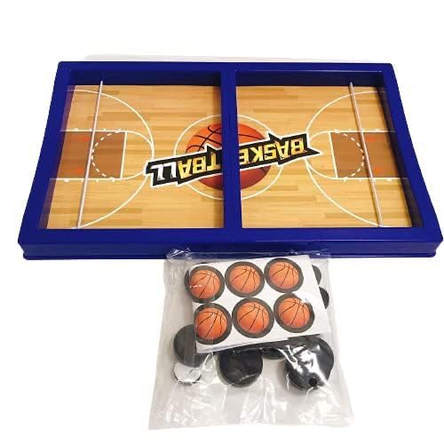 Fast Sling Basketball Puck Game: Tabletop Battle Ice Hockey Fun for Adults and Kids