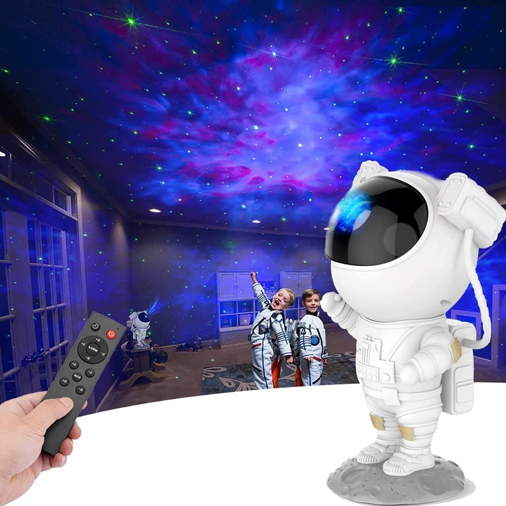 Astronaut Galaxy Projector with Remote Control - 360° Adjustable Timer