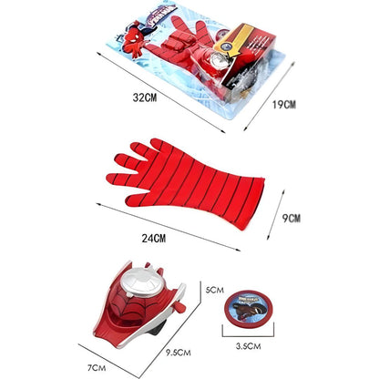 Spiderman Hand Gloves With Disc Launcher