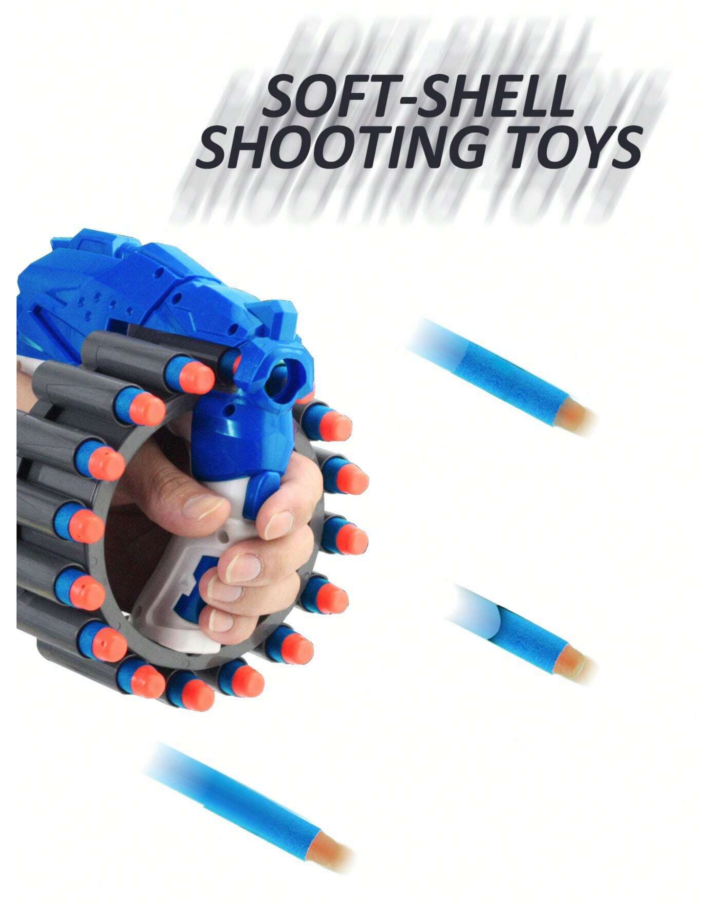 Automatic Soft Bullets Blaster Toy Gun